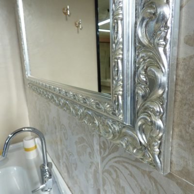 Mobile bagno classico bianco in vero legno RACHEL-CMS da 94 cm. - BEST QUALITY - immagine 14