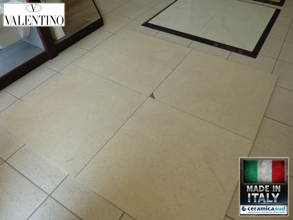 Pavimento effetto pietra leccese 80 x 80 cm. per volte a stella per