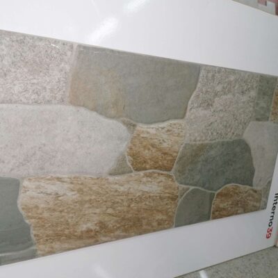 Pavimento in Gres da esterno effetto sassi rustici ingelivo 30 x 60 cm.