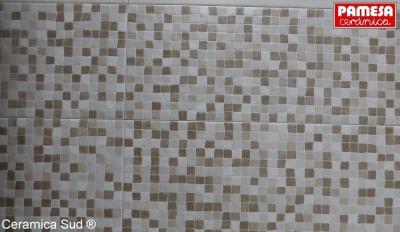 Rivestimento bagno grigio mosaico artistico Pamesa 25 x 70 cm. - immagine 2