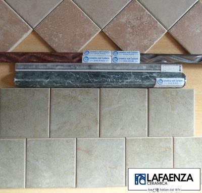 Piastrelle rivestimento bagni stile classico 10 x 10 cm.
