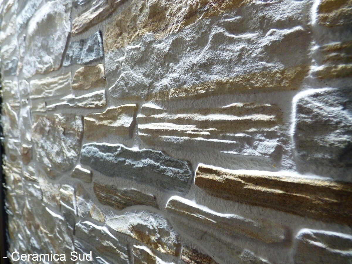 Rivesto in finta pietra per muri interno / esterno pietra ardesia mix  ricostruita cappotto muretto
