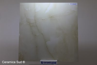 Pavimento gres lucido effetto Marmo Onice Gold 80 x 80 cm. - immagine 5