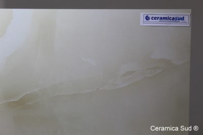 Pavimento gres lucido effetto Marmo Onice Gold 80 x 80 cm. - immagine 7
