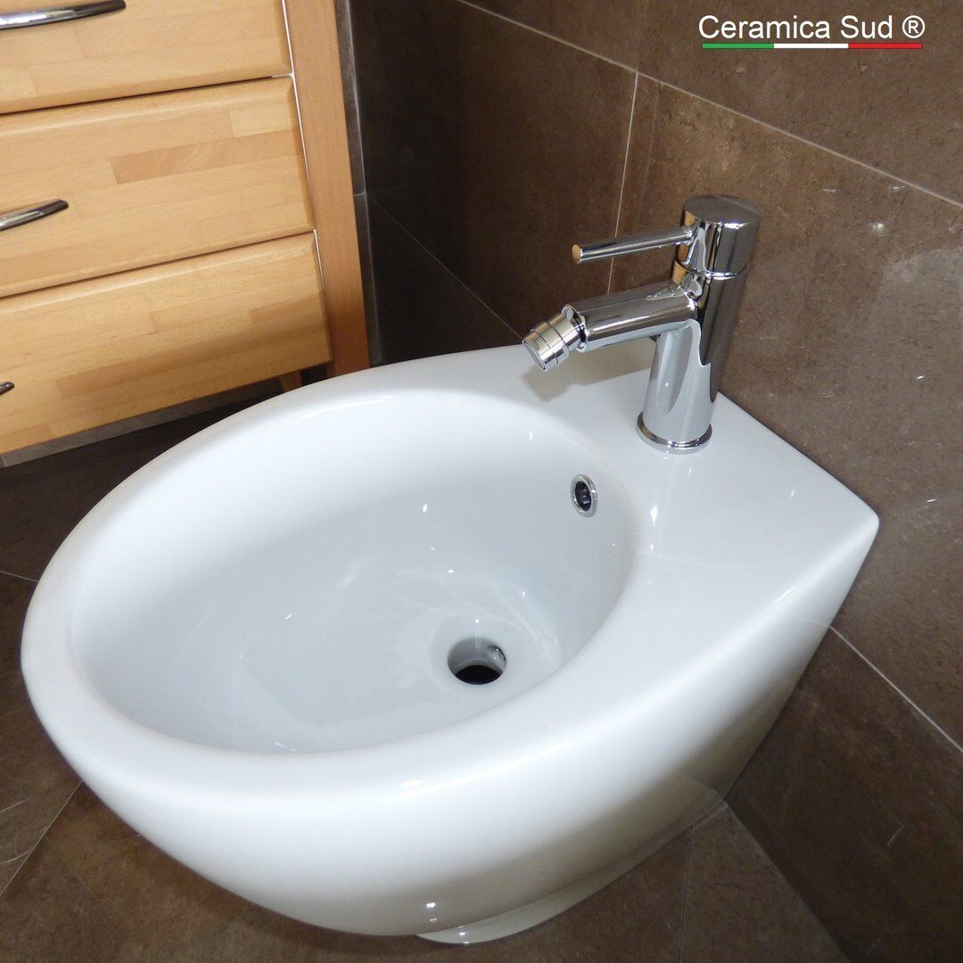Sanitari a terra filo muro Made in Italy - Wc + Bidet + Copri-wc - Prima scelta CERTIFICATA © - immagine 4