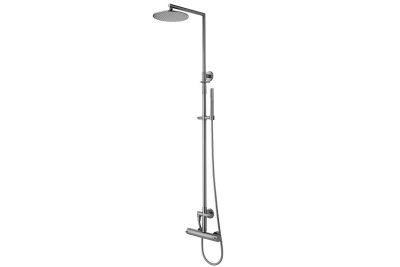 Paffoni-Duschsäule aus Stahl mit Umsteller und Thermostat ZCOL500AC – ERSTE WAHL – Bild 3