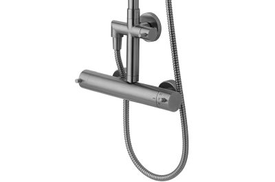 Paffoni-Duschsäule aus Stahl mit Umsteller und Thermostat ZCOL500AC – ERSTE WAHL – Bild 6