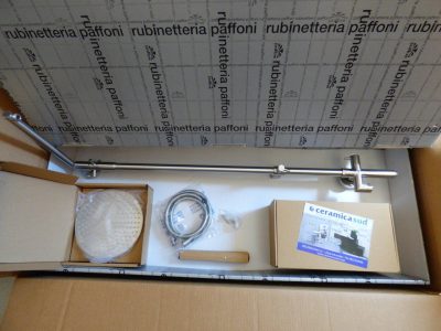 Paffoni-Duschsäule aus Stahl mit Umsteller und Thermostat ZCOL500AC – ERSTE WAHL – Bild 8