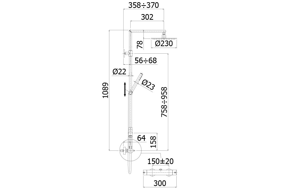 STEEL-TOP-PAFFONI-SHOWER-COLUMN-WITH-DIVERTER-SHOWER-AND-THERMOSTATIC_547046