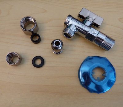 1/2 inch Under Sink Filter with Faucet Shut-Off and Wall Mounted Rosette - Image 7