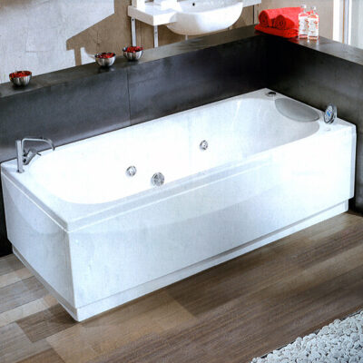 NOVELLINI Vasca Calypso 180 x 80 cm. con idro pannellata bianca