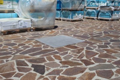 Pavimento colore grigio effetto cemento stonalizzato 90 x 90 x h. 1 cm. - Rettificato - immagine 10