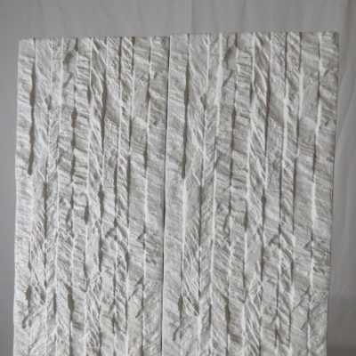 ​Rivestimento decorativo per muri interni bianco assoluto zigrinato minilistellare 10 x 50 cm. - immagine 6