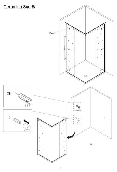 Box doccia Piazza angolare 80 x 110 cm. cristallo anticalcare spessore 6 mm. - immagine 39