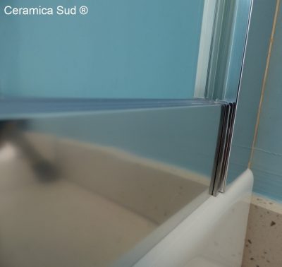 Rechthoekige douchewand Hoek vierkant 70 x 100 cm. 6 mm dik antikalkglas. - afbeelding 16