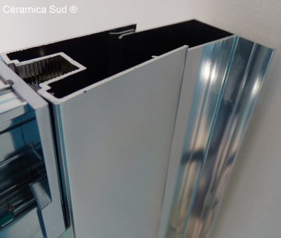 Rechteckige Duschabtrennung Eckquadrat 70 x 110 cm. 6 mm dickes Anti-Kalk-Glas. - Bild 27