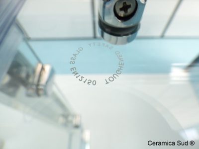 Rectangular shower box Piazza corner 70 x 120 cm. 6 mm thick anti-limescale glass. - image 19