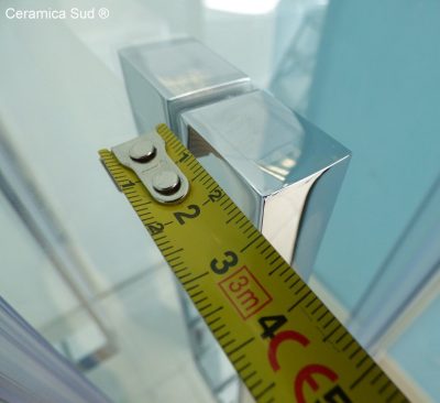 Rectangular shower box Piazza corner 70 x 120 cm. 6 mm thick anti-limescale glass. - image 31