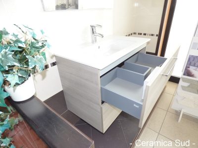 Easy bathroom cabinet CMS gray sandblasted cm 80 online offers at low prices
