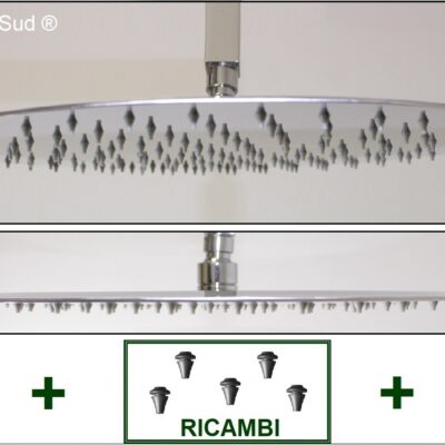 Soffione Doccia in acciaio inox circolare / tondo extra sottile 35 cm. serie Shower - BEST QUALITY