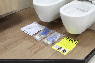 SCARABEO MOON ophængt sanitetsartikler Fremstillet i Italien - WC + Bidet + WC-betræk + monteringssæt inkluderet - billede 7