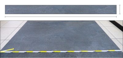 Battiscopa Gres nero opaco antracite 60 - 80 - 90 - 100 - 120 - 150 cm. - immagine 4