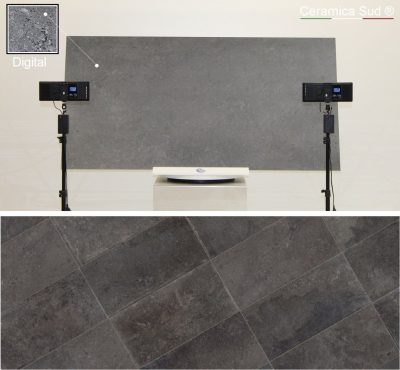 Pavimento scuro lastra effetto pietra lavica di origine vulcanica 180 x 90 cm. - immagine 2