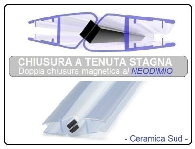 2-sidig dusjkabinett 133 ​​- 134 - 135 - 136 - 137 x 61,5 - 62 - 63 - 64 cm. - bilde 6