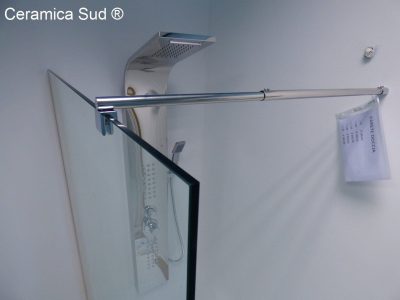 100 cm Walk In bruseafskærmning. DOBBELT FRA krystal - billede 25