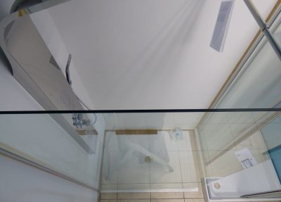 120 cm Walk In dušiekraan. DOUBLE FAVEL kristall – pilt 12