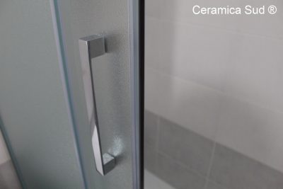 Box doccia nicchia Shower Opaco Anticalcare 2 ante da 102 - 103 -104 - 105 - 106 -107 - 108 cm - immagine 4