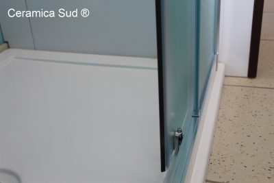 Box doccia nicchia Shower opaco entrata centrale regolabile 165 - 166 - 167 - 168 - 169 - 170 - 171 - immagine 8