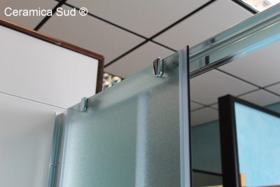 Box doccia nicchia Shower opaco entrata centrale regolabile 180 - 181 - 182 - 183 - 184 - 185 - 186 - immagine 14