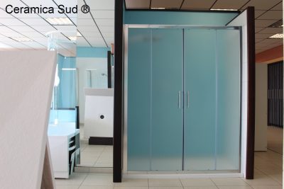 Box doccia nicchia Shower opaco entrata centrale regolabile 186 - 187 - 188 - 189 - 190 - 191 - 192 - immagine 4