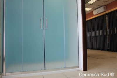 Box doccia nicchia Shower opaco entrata centrale regolabile 186 - 187 - 188 - 189 - 190 - 191 - 192 - immagine 13