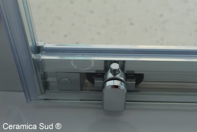 Box doccia nicchia Shower Trasparente 2 ante regolabile in 124 - 125 - 126 - 127 - 128 - 129 - 130cm - immagine 9
