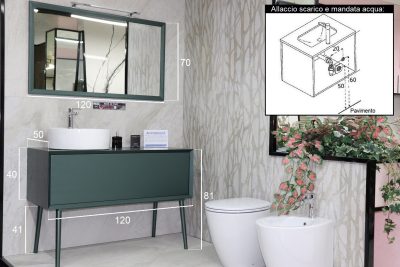 Vintage style bathroom cabinet brand EBAN luxurious size 140 cm. - BEST QUALITY - image 14