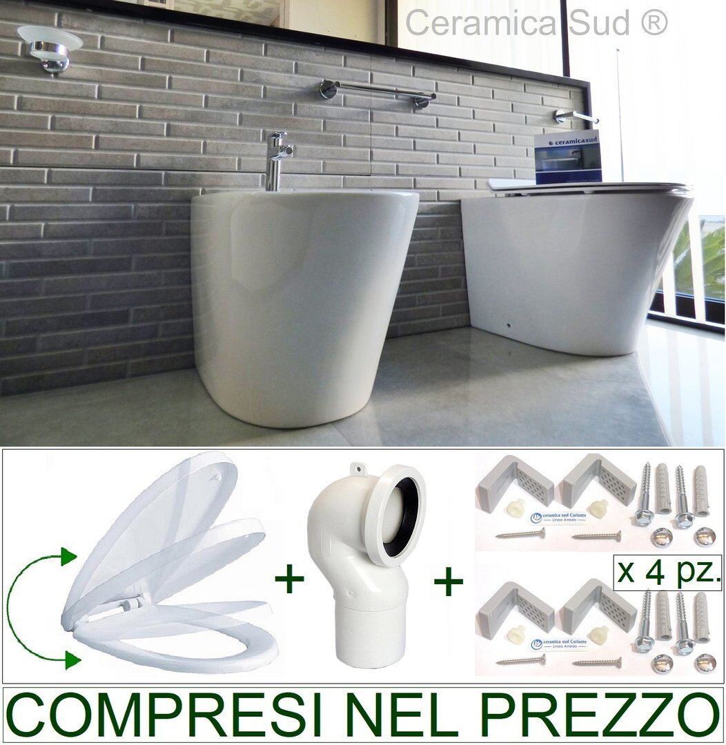 bidet and wc model Tania filomuro wc monoblock and wc cover