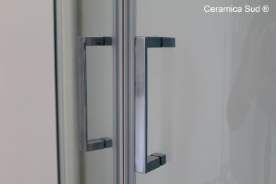 Semicircular shower box 80 x 80 cm. in printed glass permanent magnets watertight - image 5
