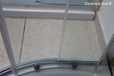 Semicircular shower box 80 x 80 cm. in printed glass permanent magnets watertight - image 7
