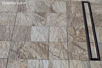 Sklisikkert Gres dusjkar, R11-sertifisert, flekkbestandig steineffekt, 70 x 80 cm. - bilde 8