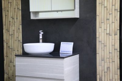 Rivestimento bagno ETNICO effetto pietra lavica e bambù / bamboo beige piastrelle antimacchia - immagine 3