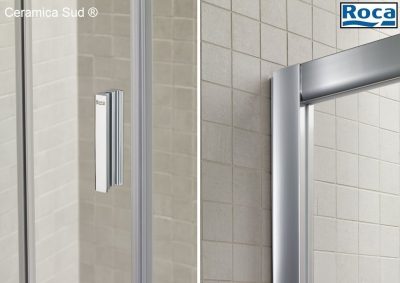Box doccia nicchia Roca Group a 4 ante con apertura centrale da 170 - 171 - 172 - 173 - 174 - 175 cm - immagine 4