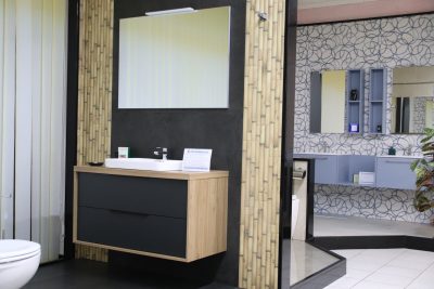 Mobili bagno sospesi 80 cm. Bianco legno, Prima Scelta Garantita "Italiano" - immagine 4