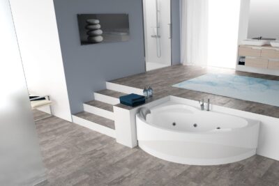 NOVELLINI ASYMMETRIC VOGUE hörnbadkar med hydro - bild 2