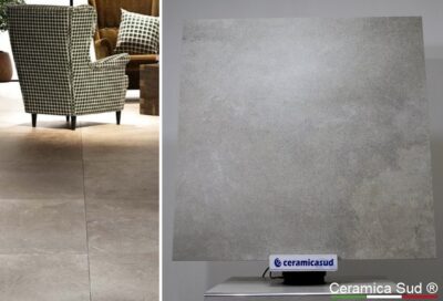 Pavimento moderno quadrato effetto Pietra Ecrù da intero rettificato 90 x 90 cm. - MADE IN ITALY