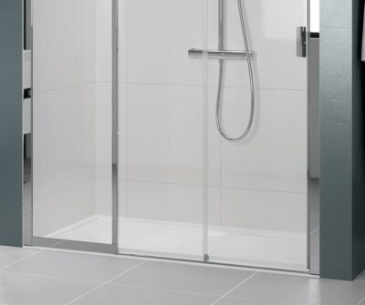 Box doccia nicchia Novellini doppia apertura DECENTRATA SINISTRA 78 - 79 - 80 - 81 - 82 - 83 - 84 cm - immagine 3