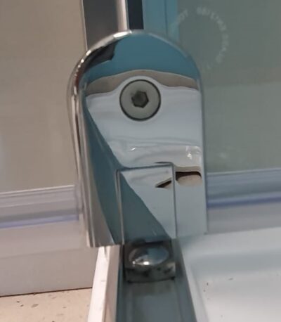 Box doccia nicchia Shower Trasparente apertura Centrale solo all'esterno 86 - 87 - 88 - 89 - 90 - 91 cm. - immagine 7