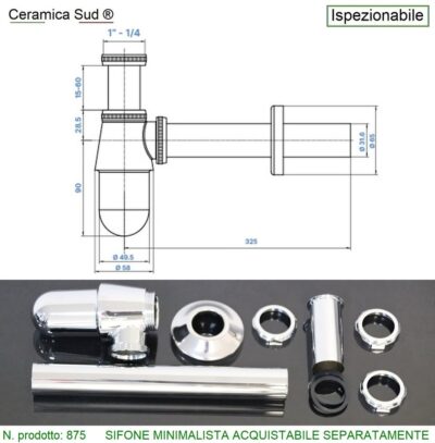 Lavabo appoggio 60 cm. PILETTA INCLUSA marmo beige Armonie - Lotto di cava varietà superiore - immagine 17