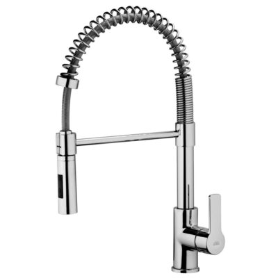 Kitchen sink mixer with swivel spout Multi-jet Plus button panel - New Red Paffoni - image 3